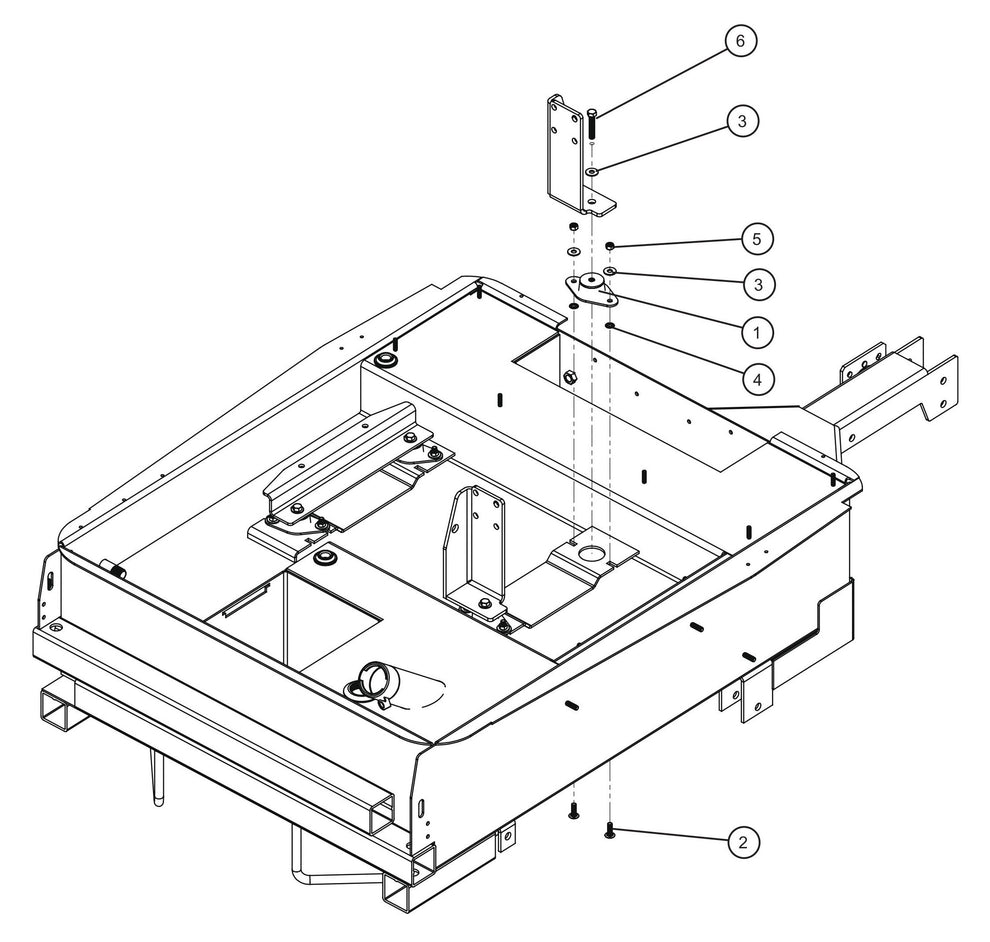 Engine Threaded Isolator Mounts Assembly Parts for Night Light NL5000 (0001NL500016 TO 9999NL500016) by Allmand