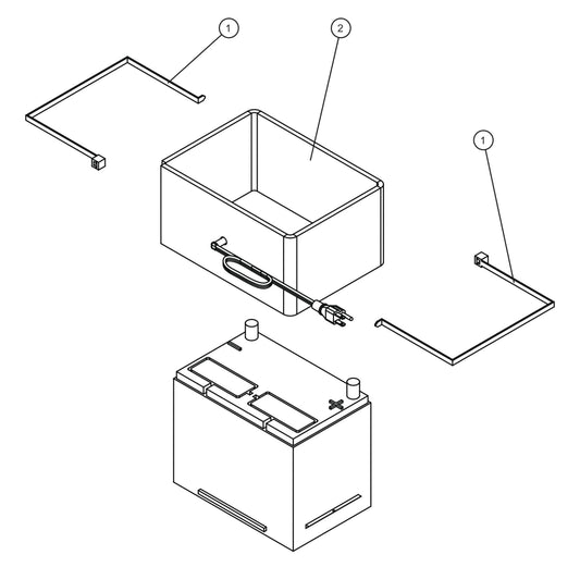 Battery Blanket Assembly Parts for Night Light NL5000 (0001NL500016 TO 9999NL500016) by Allmand