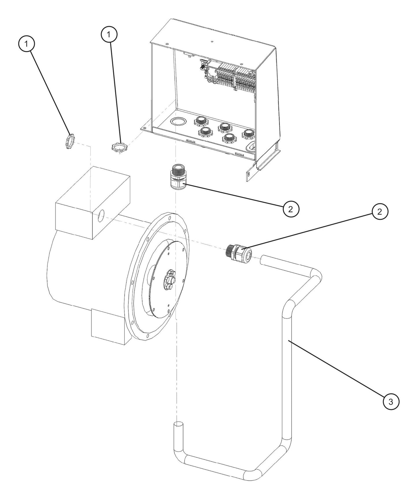 6/4 Generator Cord Assembly Parts for Night Light NL5000 (0001NL500016 TO 9999NL500016) by Allmand