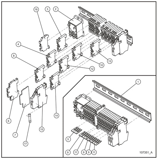 Component Box (2 of 2) Assembly Parts for Night Light NL5000 (0001NL500016 TO 9999NL500016) by Allmand