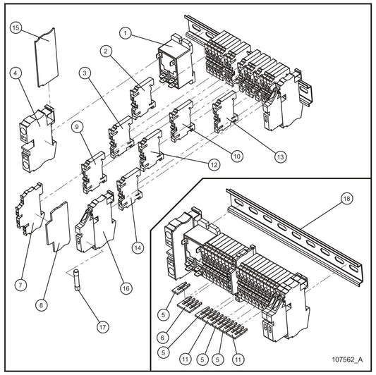 Component Box w/ 6/4 Cord and Twistlock (2 of 2) Assembly Parts for Night Light NL5000 (0001NL500016 TO 9999NL500016) by Allmand