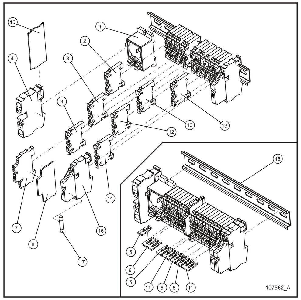 Component Box w/ 6/4 Cord and Twistlock (2 of 2) Assembly Parts for Night Light NL5000 (0001NL500016 TO 9999NL500016) by Allmand