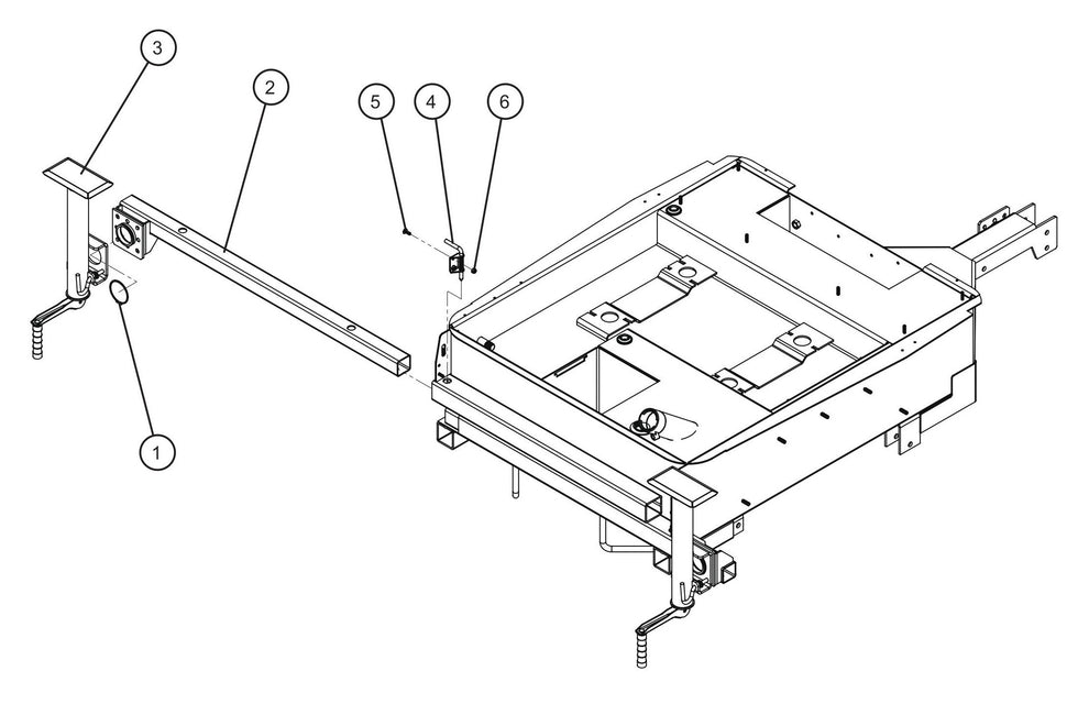 Outriggers and Jacks Assembly Parts for Night Light NL5000 (0001NL500016 TO 9999NL500016) by Allmand