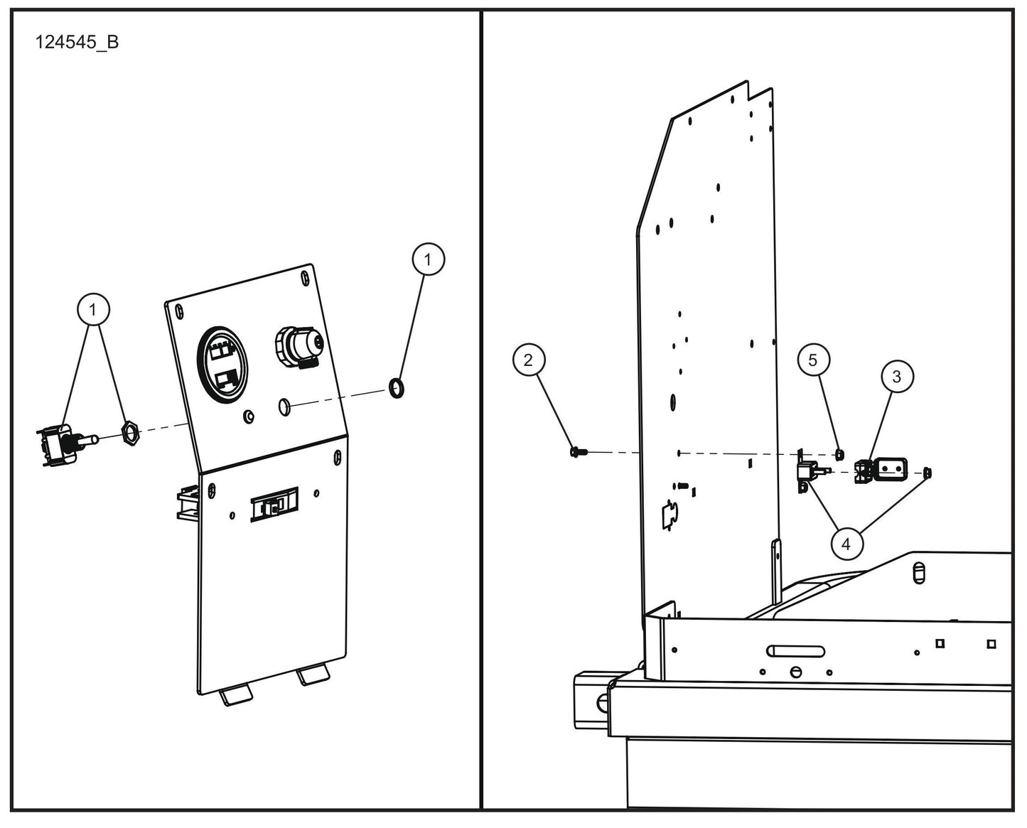 Electric Winch Tower Switch and Breaker Assembly Parts for GR-Series Night-Lite Liquid-Cooled CM Light Tower By Allmand