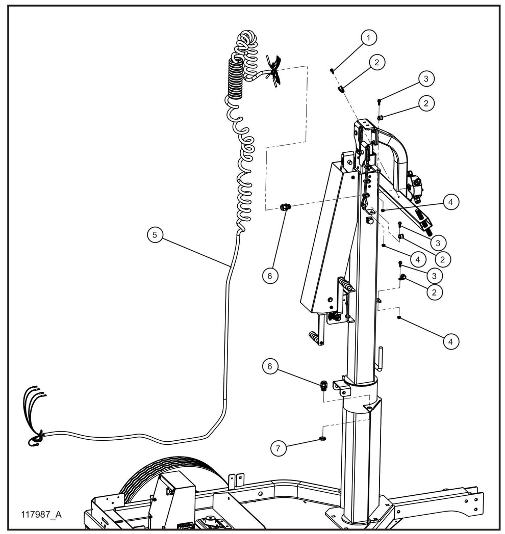 Philatron Tower Cord Assembly Parts for GR-Series Night-Lite Liquid-Cooled CM Light Tower By Allmand