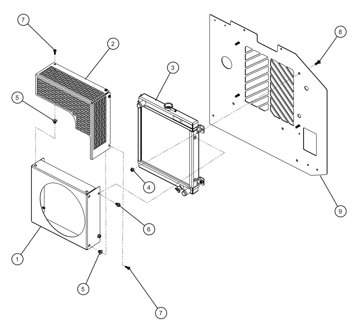 Kubota Z482 Diesel Engine (3 of 3) Assembly Parts for GR-Series Night-Lite Liquid-Cooled CM Light Tower By Allmand