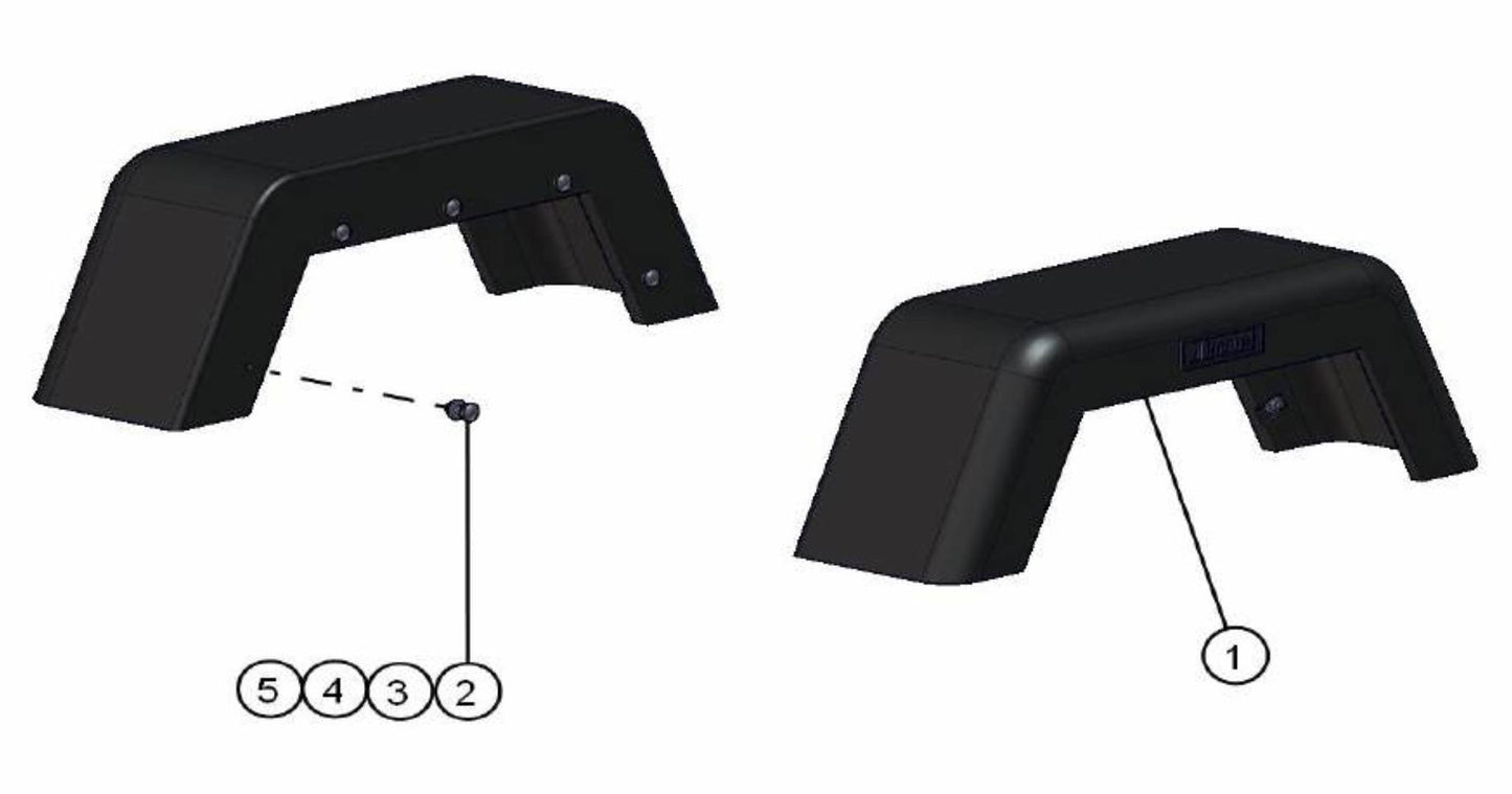 Fenders Assembly Parts V-Series SE Power Night-Lite Pro (0001PROV10SE TO 9999PROV11SE) by Allmand