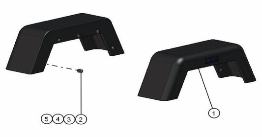 Fenders Assembly Parts V-Series SE Power Night-Lite Pro (0001PROV10SE TO 9999PROV11SE) by Allmand