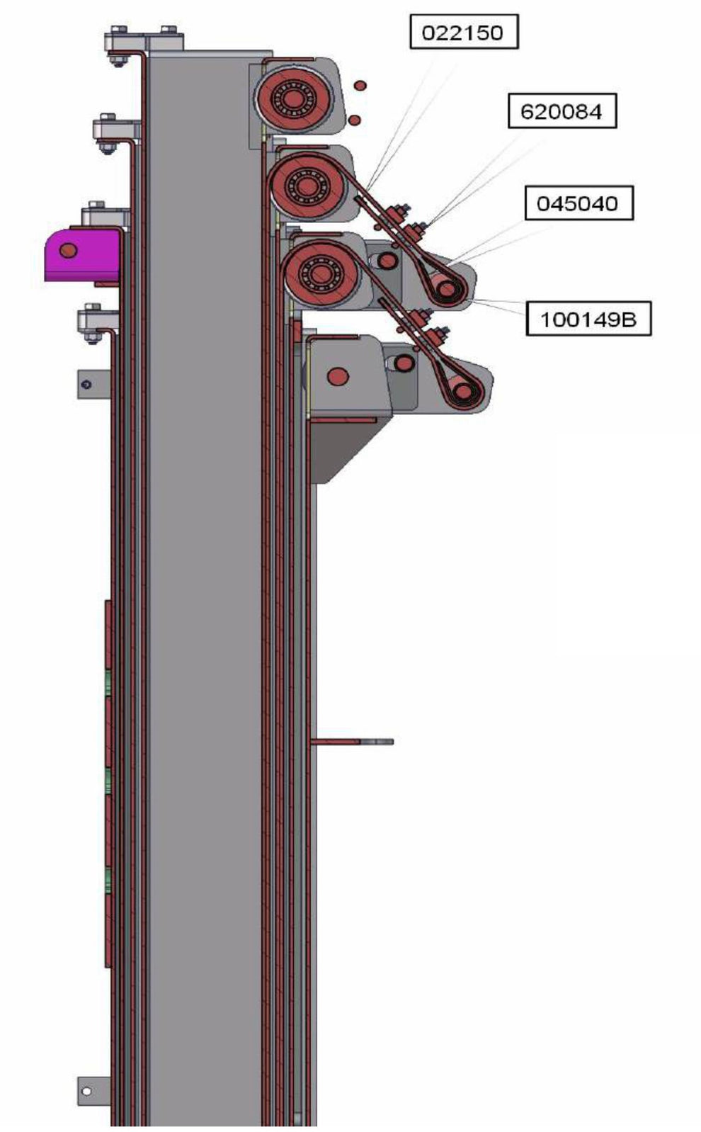 Section 1-3 Cable Routing Assembly Parts V-Series SE Power Night-Lite Pro (0001PROV10SE TO 9999PROV11SE) by Allmand