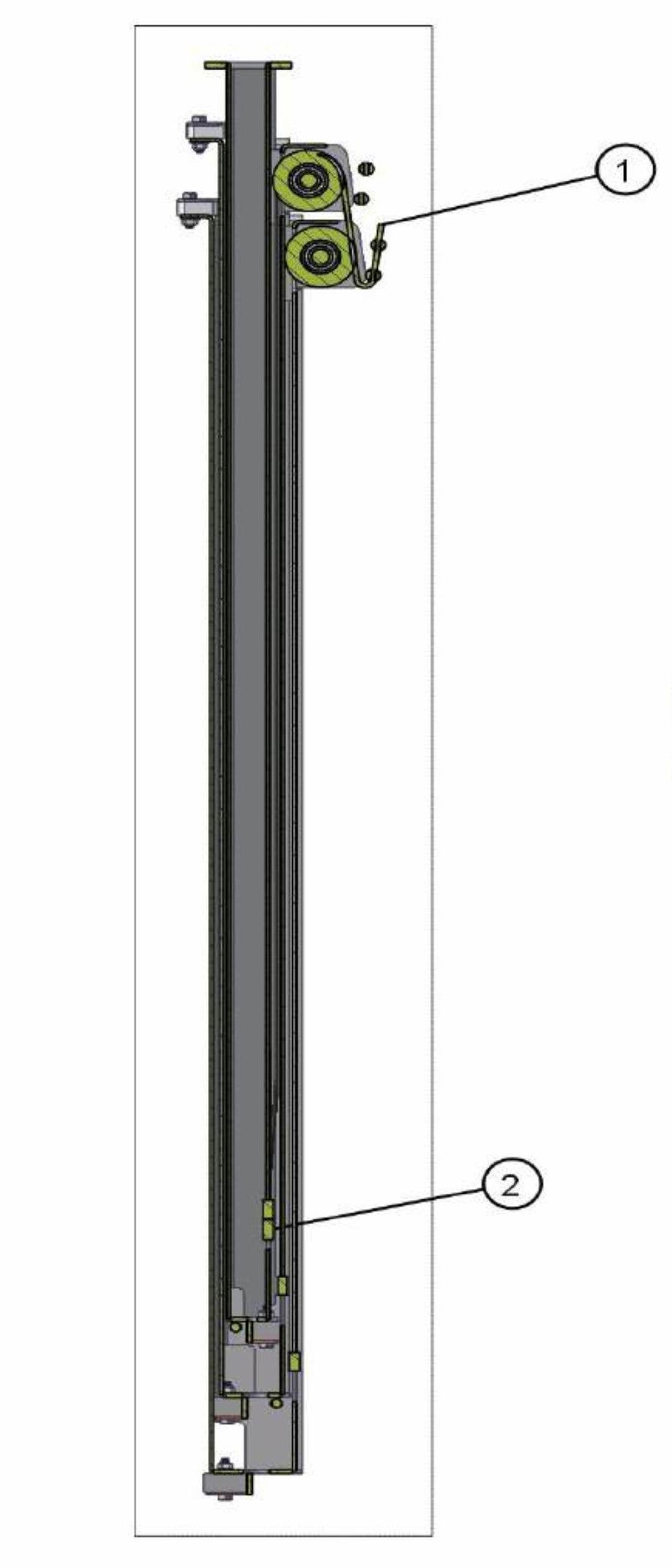 Sections 5-7 Cable Routing Assembly Parts V-Series SE Power Night-Lite Pro (0001PROV10SE TO 9999PROV11SE) by Allmand