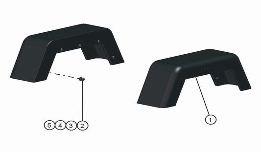 Fenders Assembly Parts for Night-Lite Pro Laydown (0001PRO02 TO 9999PRO11) by Allmand