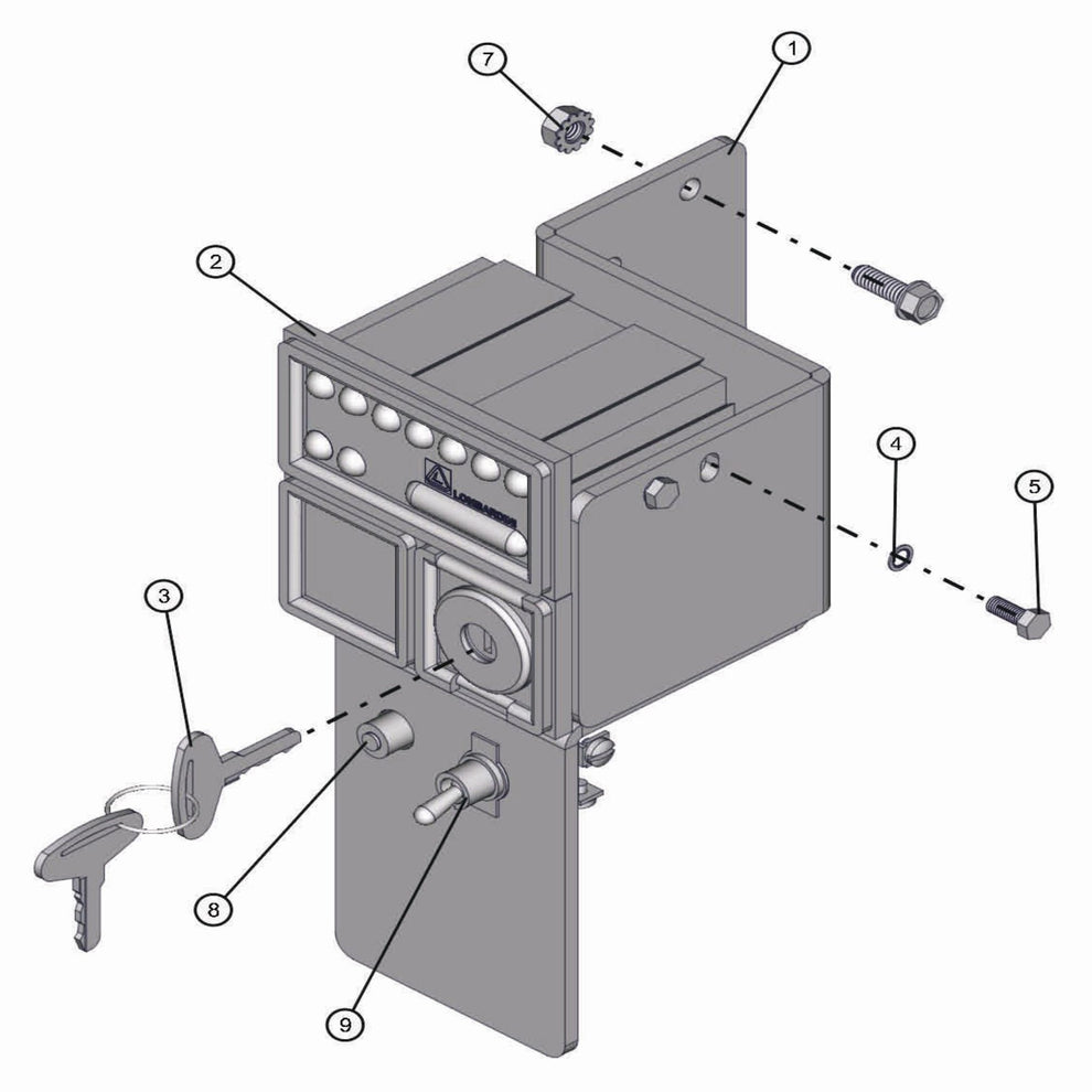 Kohler Control Panel Assembly Parts for Night-Lite Pro Laydown (0001PRO02 TO 9999PRO11) by Allmand
