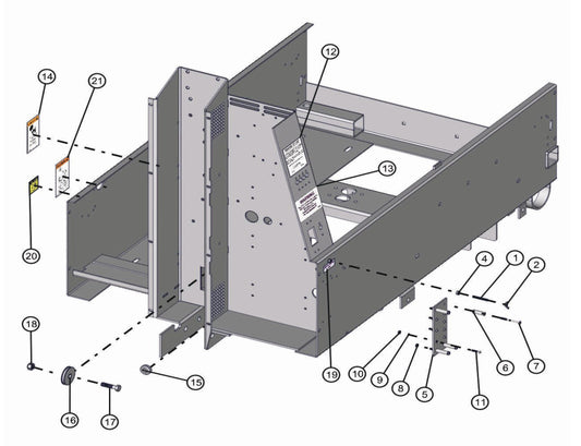 60Hz Frame Assembly Parts for LD-Series 50 & 60Hz Night Light Pro II by Allmand