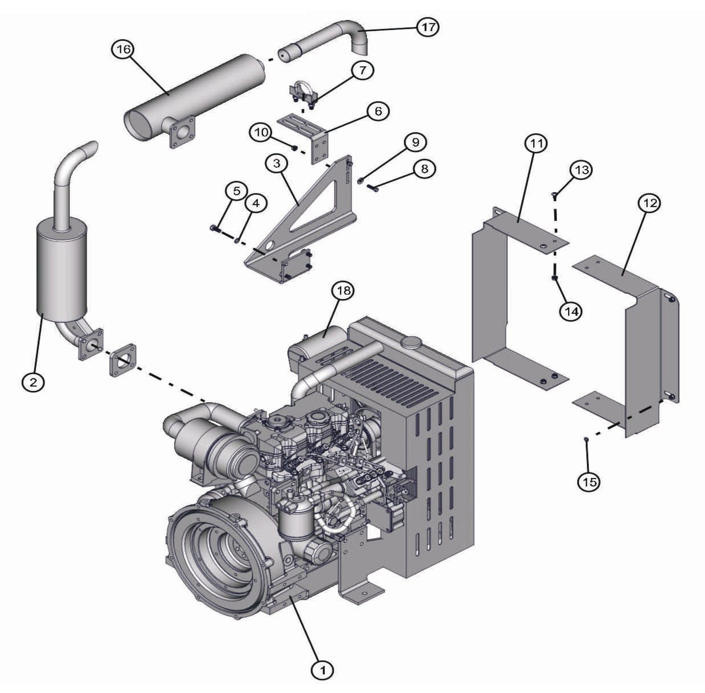 Cat Engine Assembly Parts for LD-Series 50 & 60Hz Night Light Pro II by Allmand