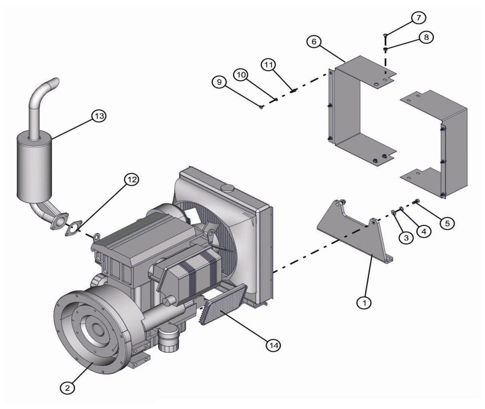 Kohler Engine Assembly Parts for LD-Series 50 & 60Hz Night Light Pro II by Allmand