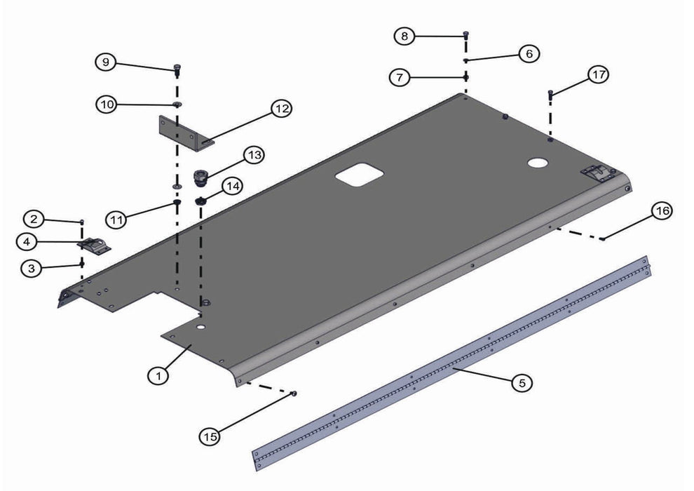Roof Panel Assembly Parts for LD-Series 50 & 60Hz Night Light Pro II by Allmand