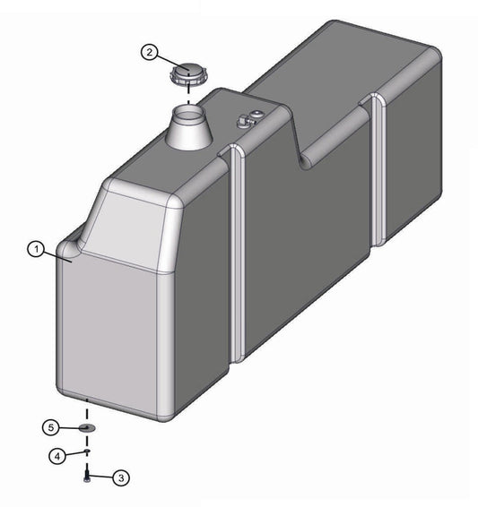 Fuel Tank Assembly Parts for LD-Series 50 & 60Hz Night Light Pro II by Allmand