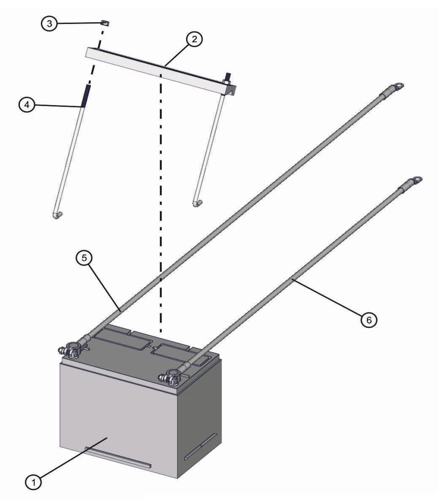 Battery Assembly Parts for LD-Series 50 & 60Hz Night Light Pro II by Allmand
