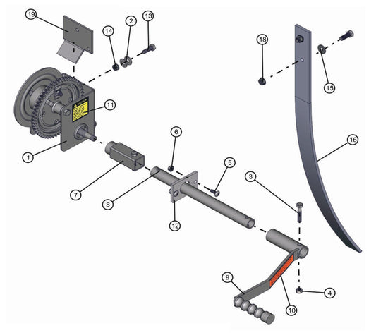 Manual Winch Assembly Parts for LD-Series 50 & 60Hz Night Light Pro II by Allmand