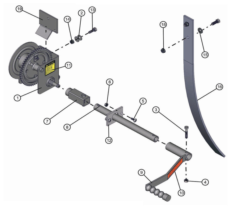 Manual Winch Assembly Parts for LD-Series 50 & 60Hz Night Light Pro II by Allmand