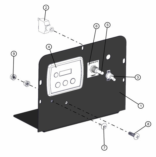 Kubota Deep Sea Control Panel (Old Style) Assembly Parts for V-Series 50 & 60Hz Night Light Pro II (0001PRO2V11 TO 0380PRO2V14) by Allmand