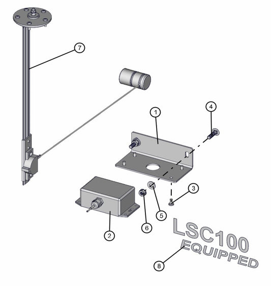 LSC Photo Cell & Components Assembly Parts for V-Series 50 & 60Hz Night Light Pro II (0001PRO2V11 TO 0380PRO2V14) by Allmand