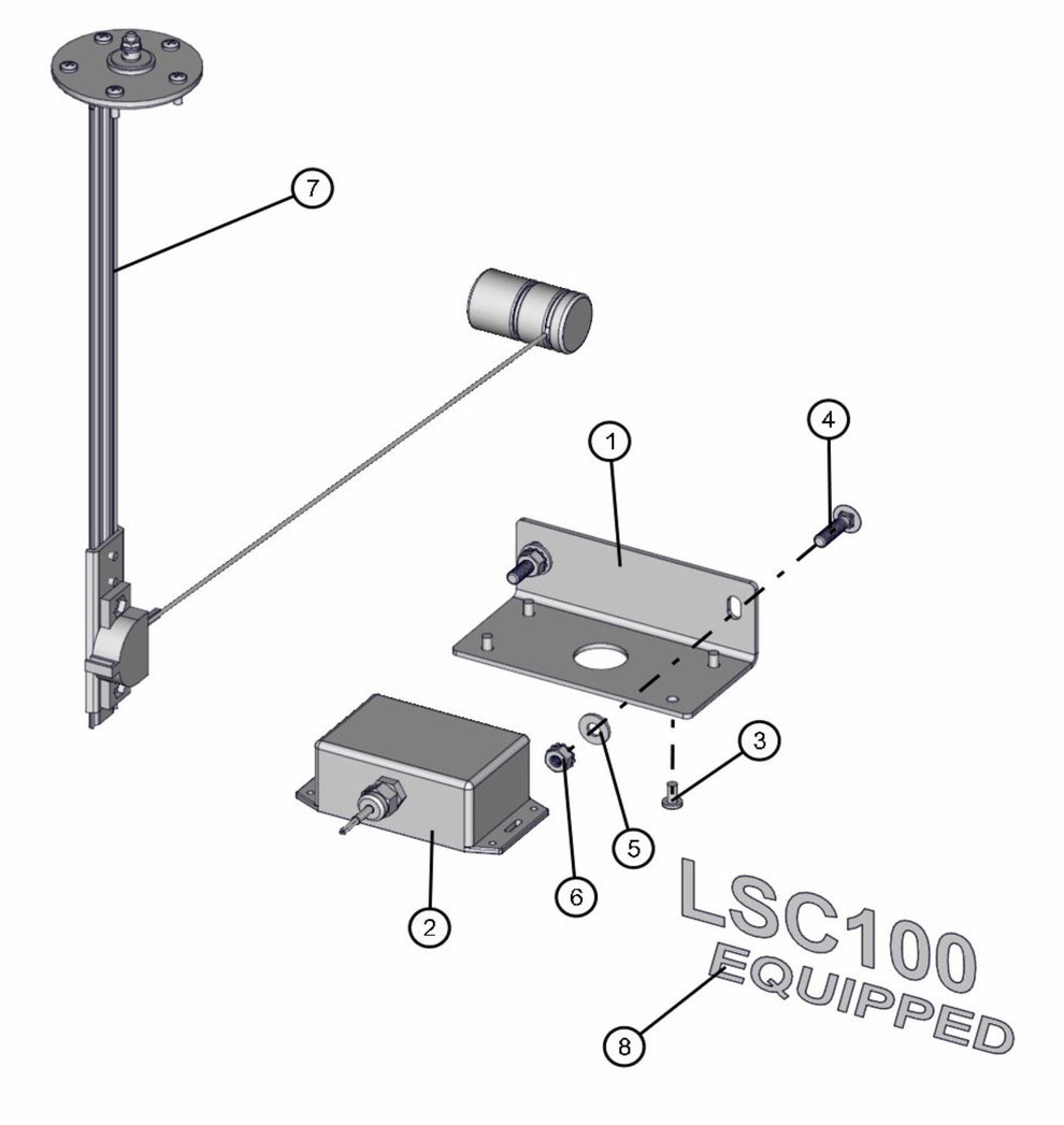 LSC Photo Cell & Components Assembly Parts for V-Series 50 & 60Hz Night Light Pro II (0001PRO2V11 TO 0380PRO2V14) by Allmand