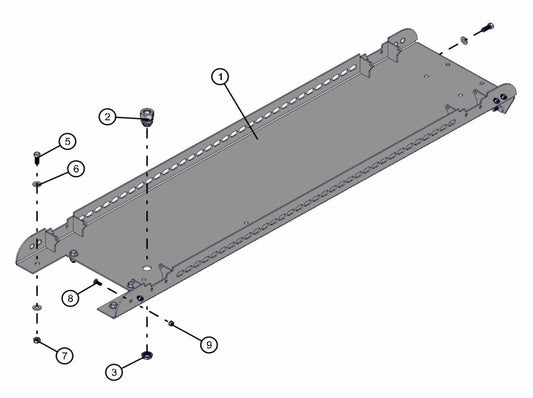 Laydown Tower Stringer Assembly Parts for V-Series 50 & 60Hz Night Light Pro II (0001PRO2V11 TO 0380PRO2V14) by Allmand