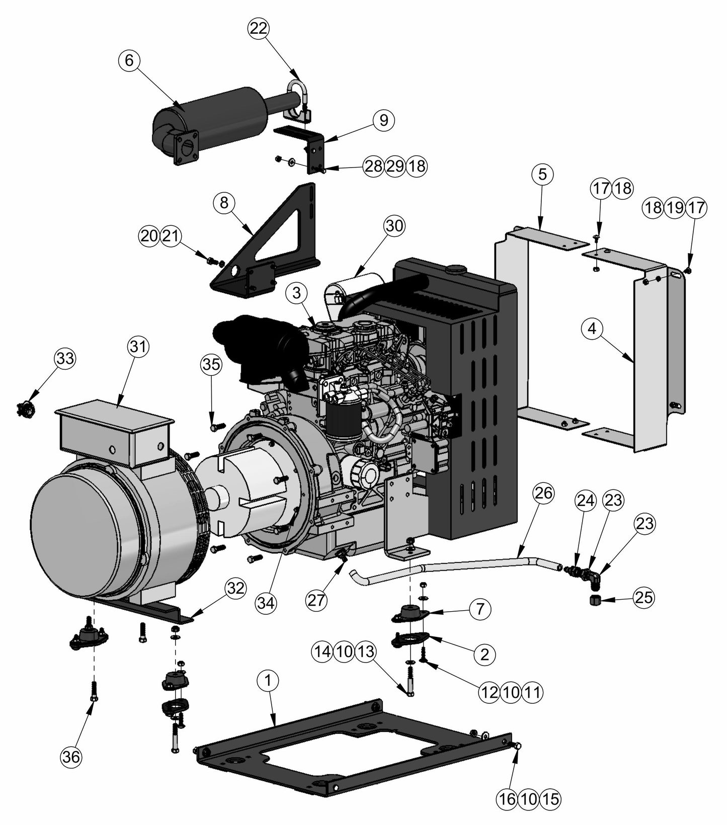 CAT Assembly Parts for V-Series Night-Light Pro CE (0001PROV08CE TO 9999PROV11CE) by Allmand