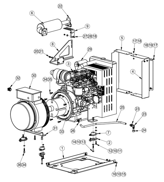 CAT Assembly Parts for V-Series Night-Light Pro Domestic (0001PROV10 TO 9999PROV11) by Allmand