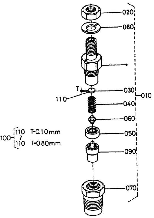 Nozel Holder (Components) Assembly Parts for KD1800-KD6 Light Towers by Multiquip