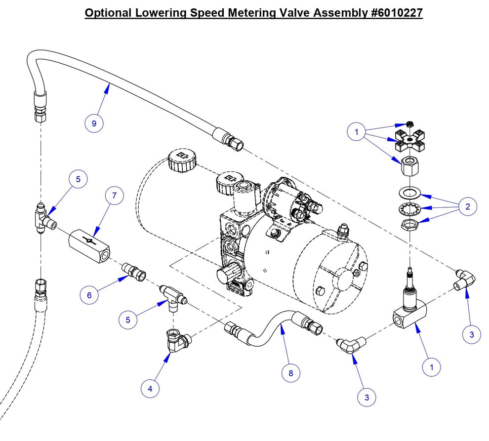Optional Lowering Speed Metering Valve Assembly