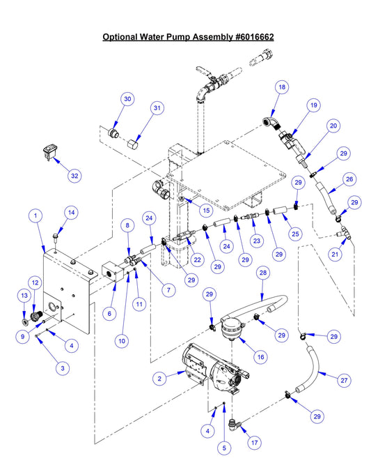 CC8574DD Optional Water Pump Assembly