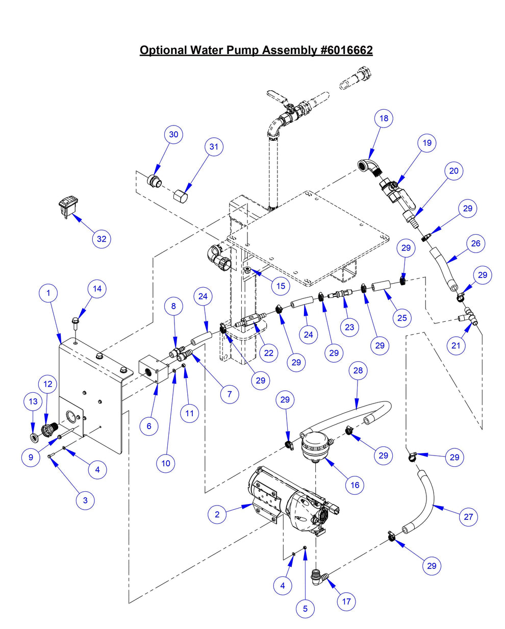 CC8574DD Optional Water Pump Assembly