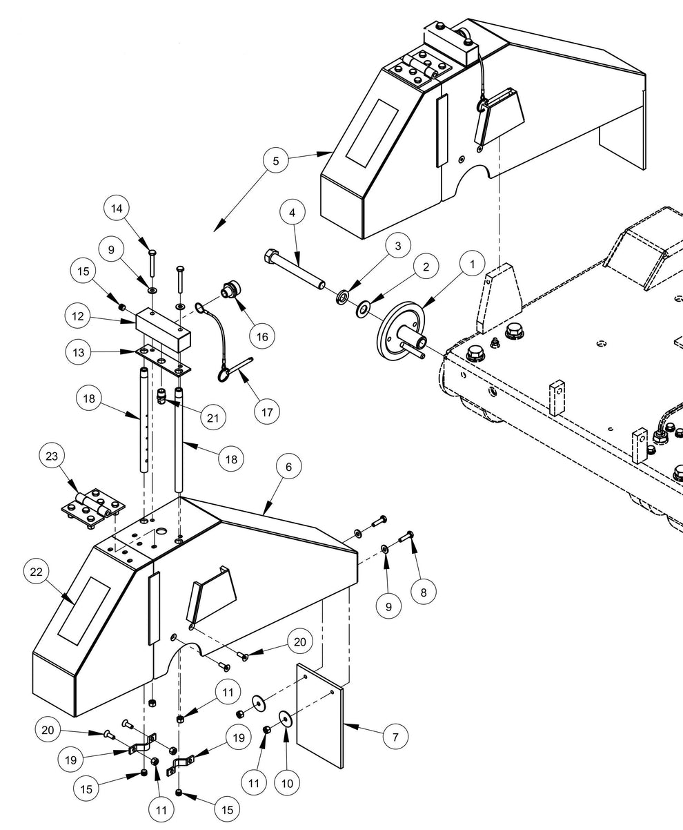 CC3500J Optional Blade Spacing Assembly Parts