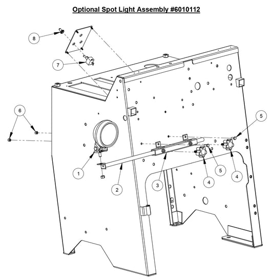 CC6561/CC6561-3/CC6571/CC6571-3 Optional Spot Light Assembly