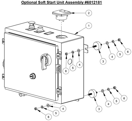 CC6540E Soft Start Unit Assembly For 40HP Motor