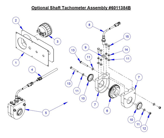 CC3538 JK Shaft Techometer Assembly
