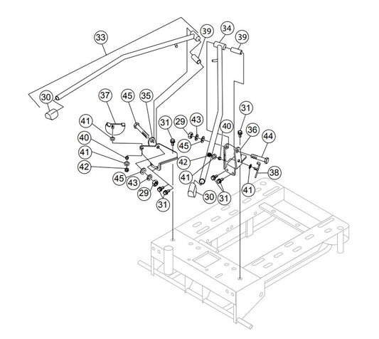 Outrigger Assembly Parts-GB43LED S/N G4100104 and below