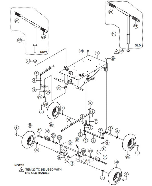 Base Assembly Parts-GBC8LED S/N G4000001 AND ABOVE