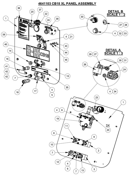 CB18 XL Panel Assembly