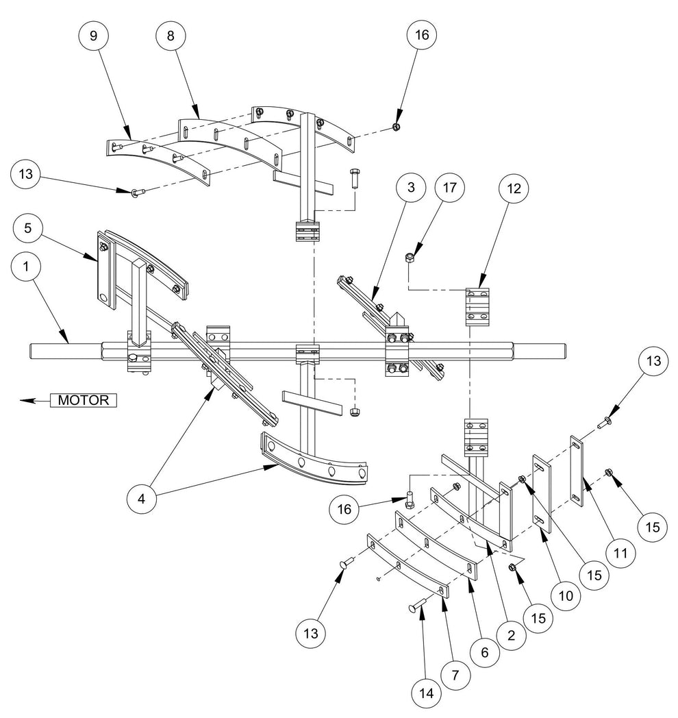 Paddle Assembly Parts By MBW