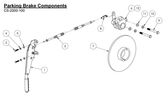 CS-2000-100 Parking Brake Component 