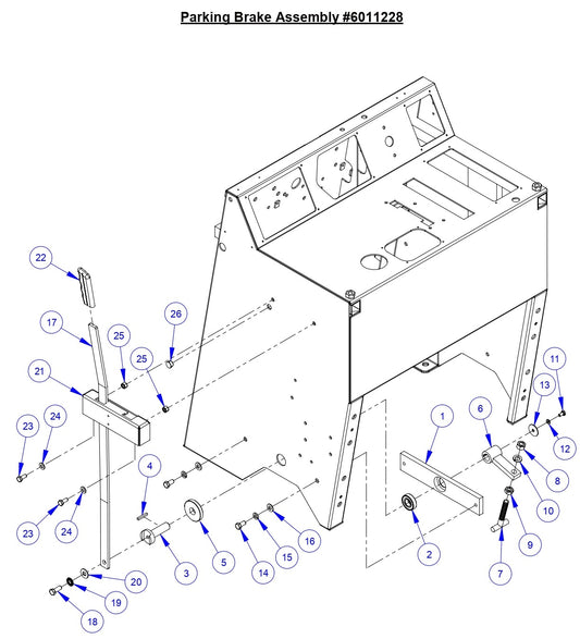 CC3538 JK Parking Break Assembly