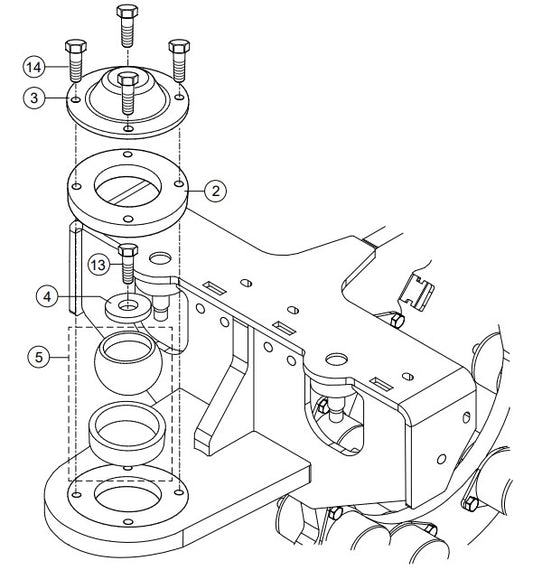 Pendulum Joint Assembly Parts-RX 1575, RX 157533 YANMAR 3TNV80F DIESEL ENGINE