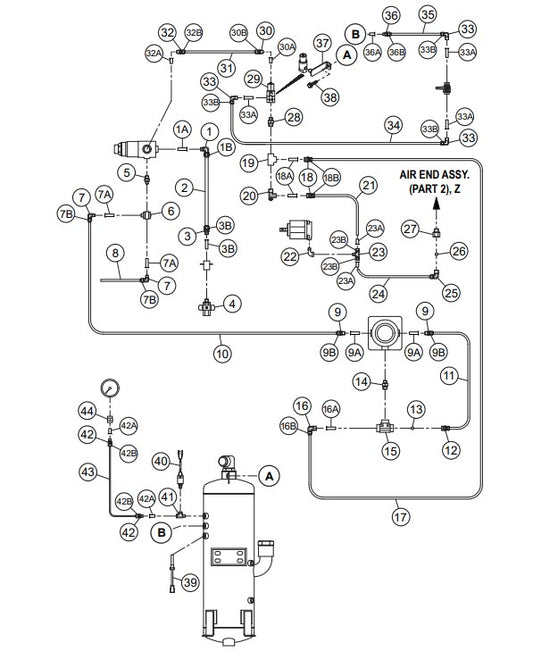 Piping 2 Assembly Parts-DIS100SSK4F KUBOTA D1005-E4B DIESEL ENGINE