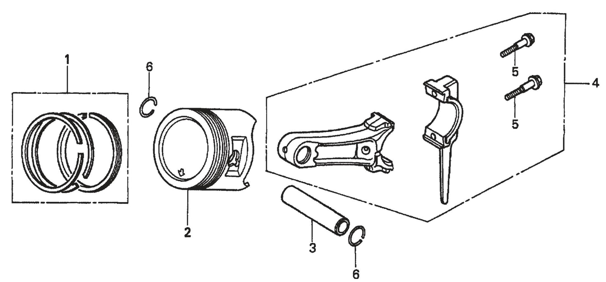 HONDA GX200QXC9 Piston Assembly Parts For FCG1 Series by Multiquips 