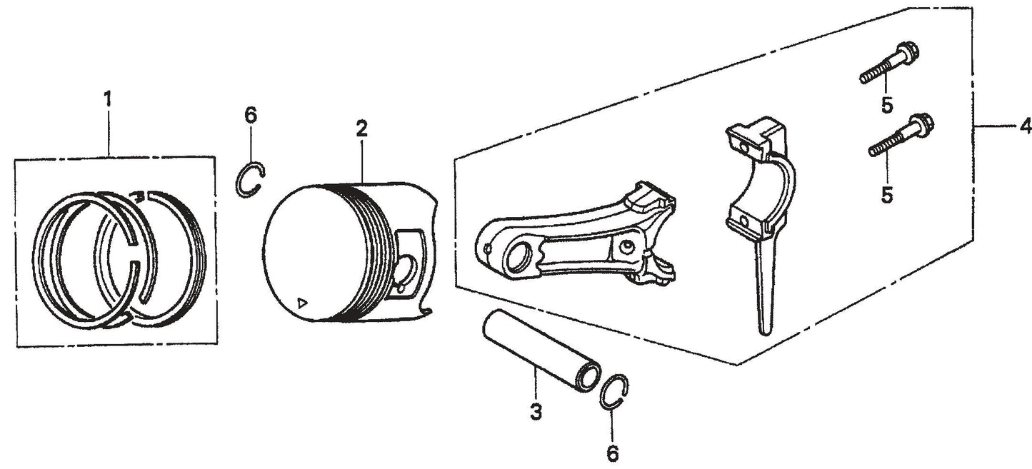 MVC80VH/VHW Piston/Ring Assembly Parts