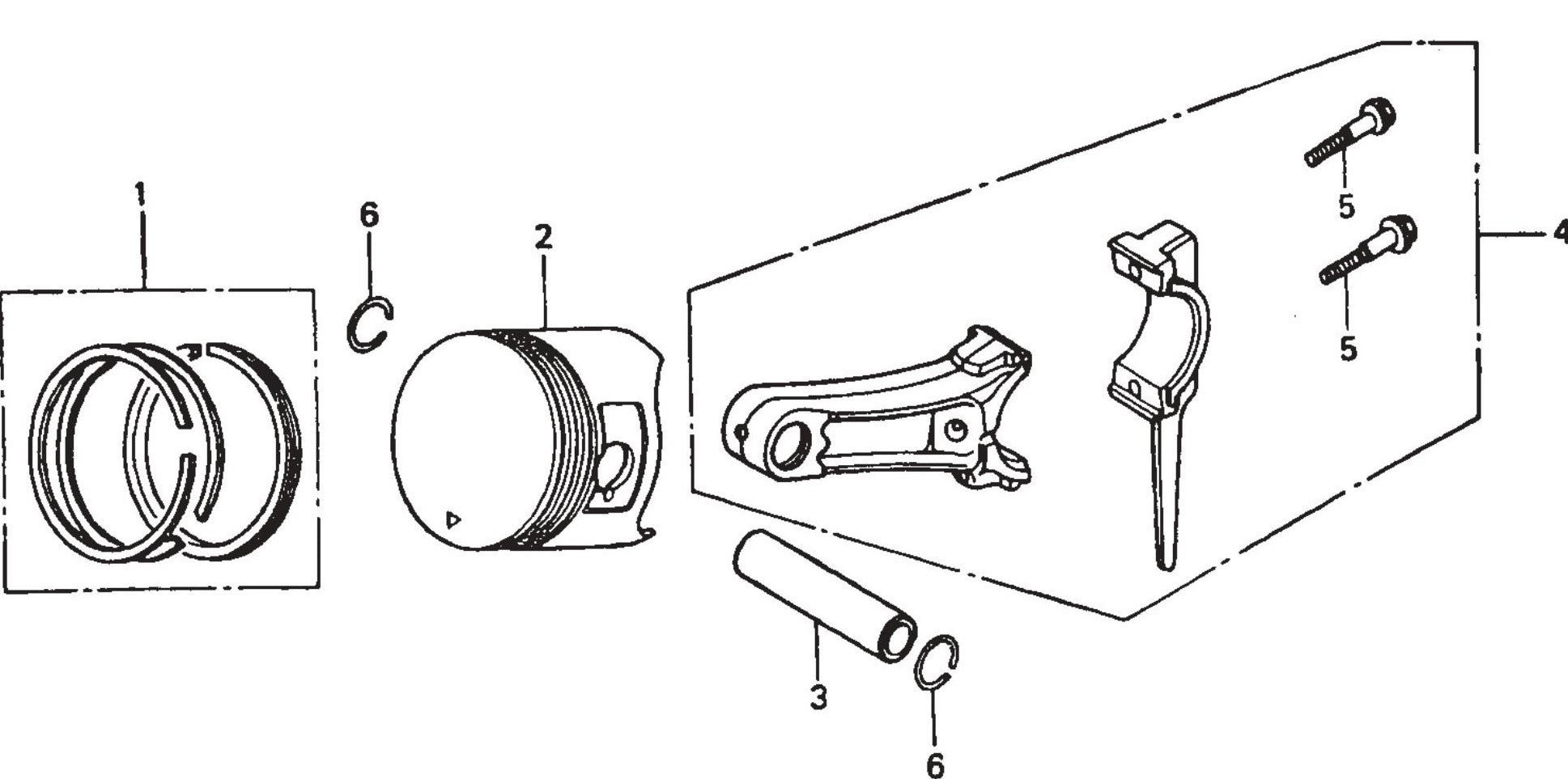 MVC77 Honda GX160K1QX2 Piston Assembly Parts