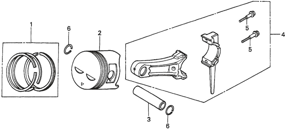 QP301TH HONDA GX240K1PA2 ENGINE Piston Assembly Parts By Multiquip